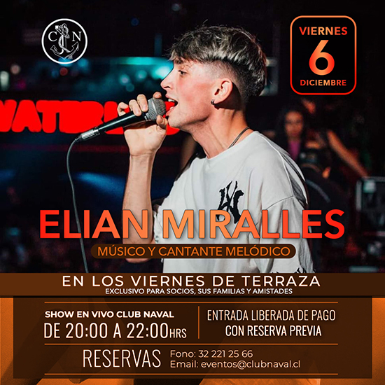 Elian Miralles - Músico y Cantante Melódico - 06 de Diciembre
